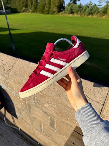 Adidas campus burgundy white - adidas, burgundy/white