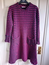 Adini Dress pink black & brown