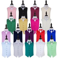 Boys Waistcoat Bow Tie Set