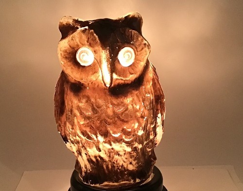 C1930 tiffin glass owl - us,