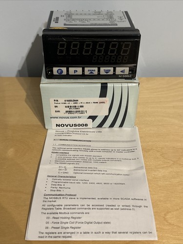Novus automation n1500 - novus,