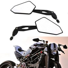 Black Motorcycle Rearview