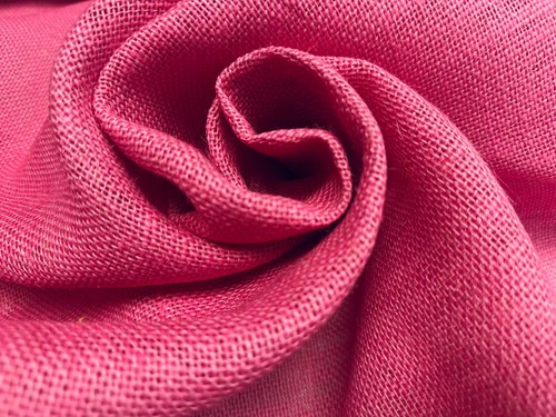 Candy pink hessian - pink, fabric