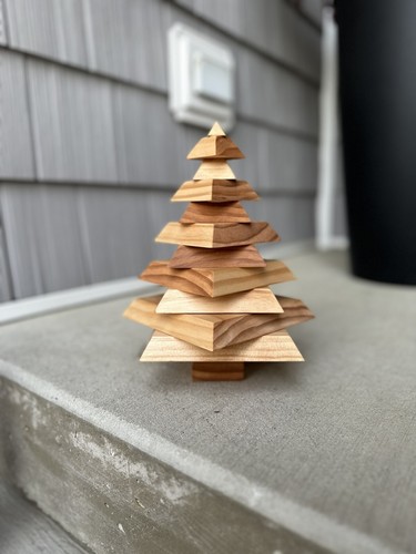 Handmade wooden christmas tree - handmade,