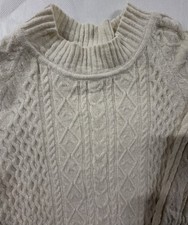 Ladies Cream Cable Knit Jumper