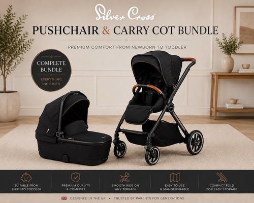 Silver cross pushchair - silver, +