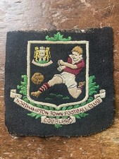 Very Rare Circa 1940/50's Northampton Town Cobblers Embroidered Blazer Badge.