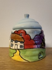 PENNANCE POTS VICARY WARE HONEY POT “The Cove” Cornish Pottery