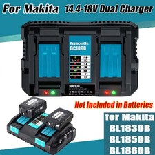 Fast Charger For Makita DC18RD 18V Li-Ion Twin Double Port Rapid Battery 240V