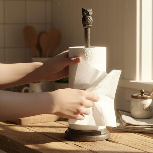 Owl paper towel holder durable - owl,