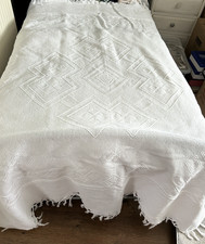 Single Bed Throw White by