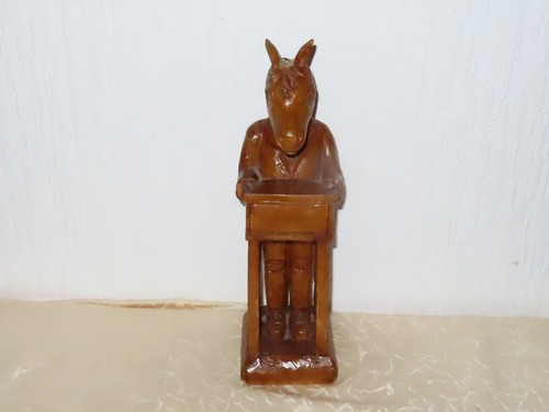 Curious wooden figure - wooden,