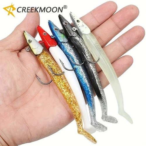 5pcs saltwater sandeel lures - 5pcs,