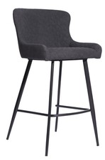 Alpha Bar Stool Grey - ALBS-PU