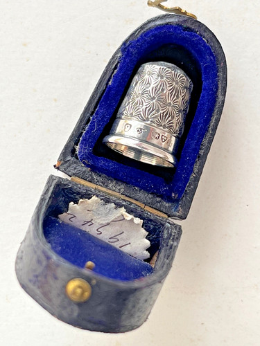 Antique chester silver thimble - antique,