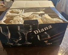 Set Of 6 Diana" brandy glasses  Bohemia Crystal 250 Ml