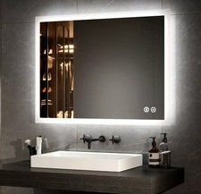 Illuminated Bathroom Mirror With LED light Bluetooth Size 70 X 50 X 3.5cm