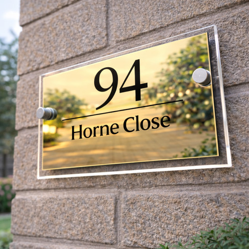Personalised house number - personalised,