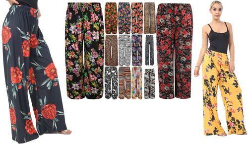 Womens printed palazzo wide - womens,