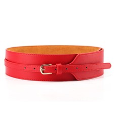 Waist Belt Real Leather Pin Buckle Dress Waistband Women Fashion Elegant Wide