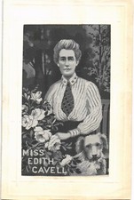 Woven Silk. Miss Edith Cavell