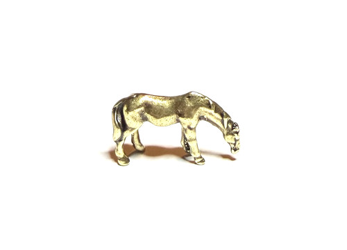 Tiny miniature bronze - bronze, grazing