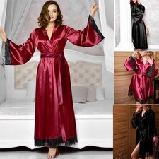 Womens Sexy Satin Silk