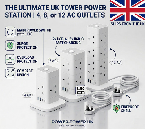 Extension lead tower - tower, usb