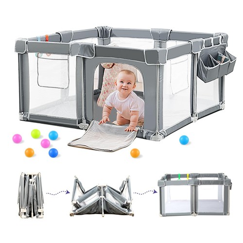 Foldable baby playpen - baby, 59x71