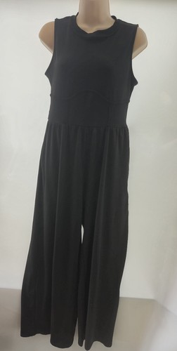 Cider black ribbed wide leg - ribbed,