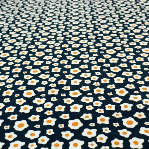 Blue fried egg - egg, upholstery