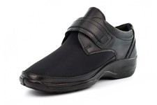 Womens Wide Fit Shoes EEE Shoes 3E Shoes Extra Wide Shoes Leather Touch Fasten