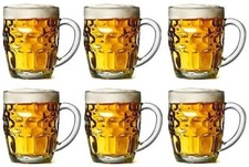 Dimpled beer tankard half - dimpled,
