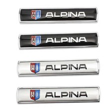 2Pcs BMW Alpina Fender Chrome