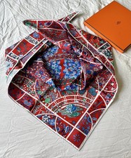 Hermes Silk Scarf Fleurs De