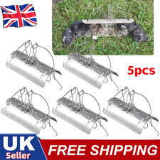 Pack of 5 Tunnel Mole Trap Quick Kill Control Repellent Mole Traps