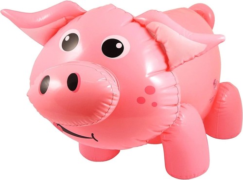Inflatable pink pig for - pink,