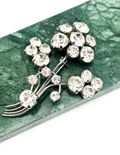 Vintage Rhinestone Flower