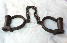 Heavy Chain Leg Cuffs Lock Key