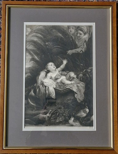 Dramatic mezzotint print - dramatic,
