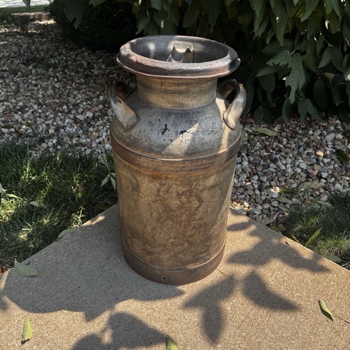 Vtg gallon solar milk can - vtg,