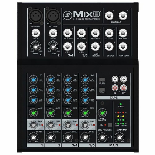 Mackie mix8 channel analogue - 8-channel,