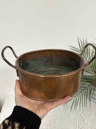 Vintage copper dish made - copper, in
