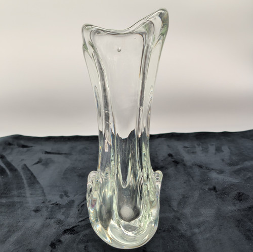 Czech swung glass vase - vase, jan