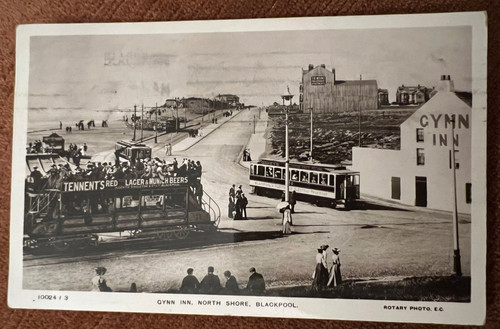 Antique postcard blackpool - postcard,