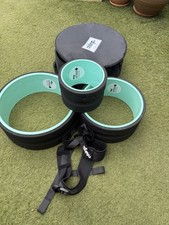 Chirp Wheel Back Stretcher Set of 3 Body Roller W Cream Back Posture Corrector