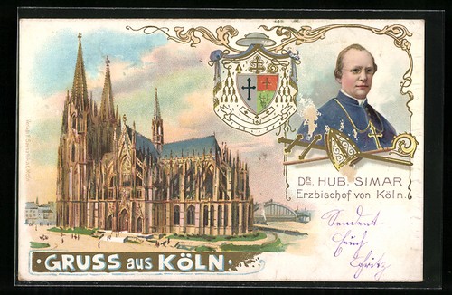 Lithograph cologne cathedral - lithograph,