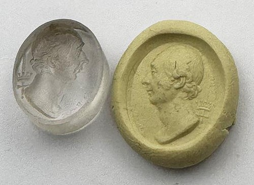 Georgian male bust glass - georgian,