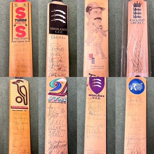 Signed miniature cricket bat - cricket,