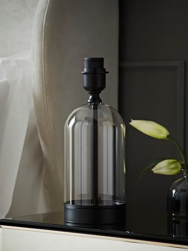 Glass table lamp gold - table,